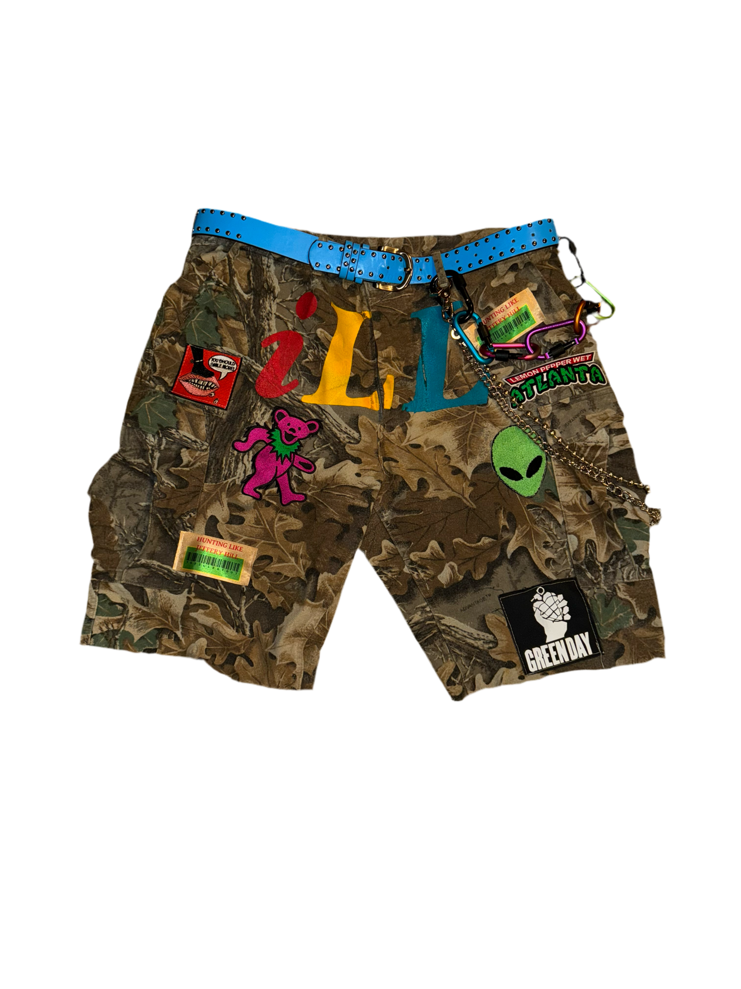 ARMY FATIGUE SHORTS (hand made )
