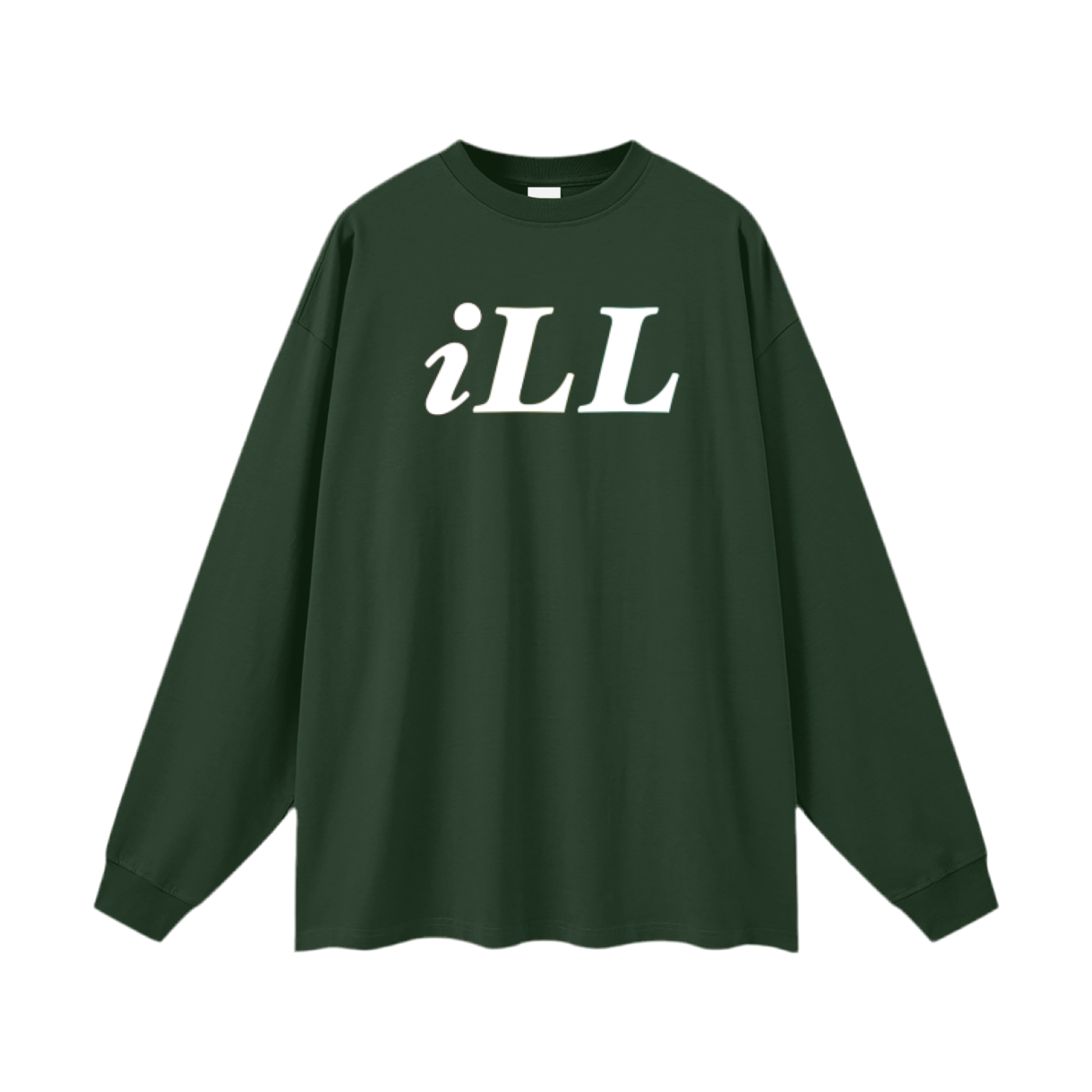 Oversized Unisex Long Sleeve (white logo)