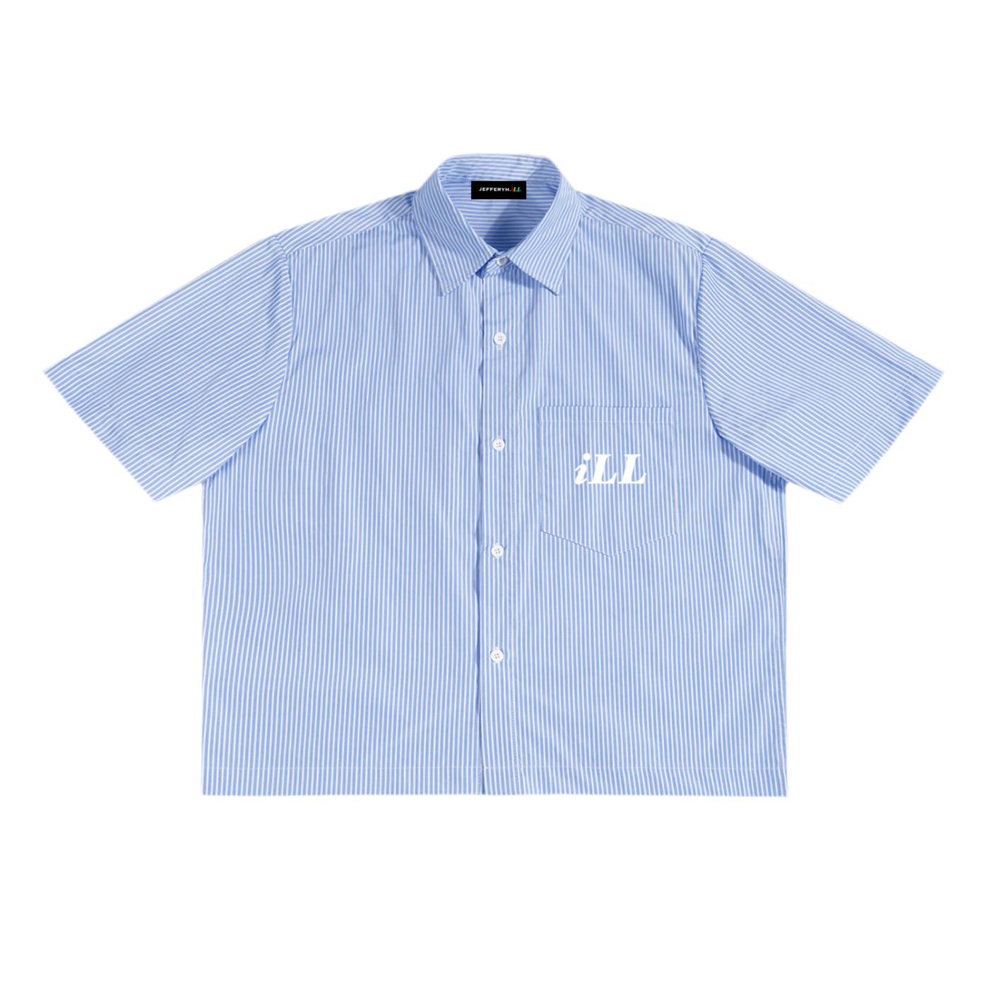 Oversized Blue Collar Shirt