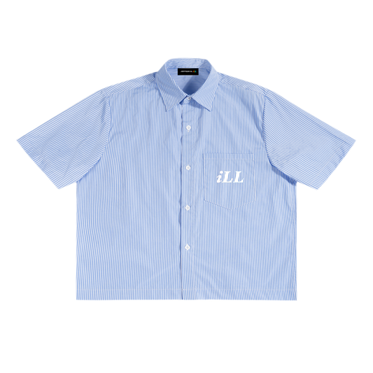 Oversized Blue Collar Shirt