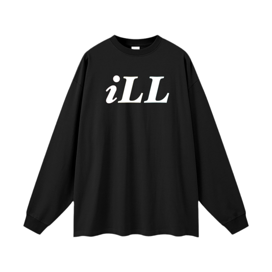Oversized Unisex Long Sleeve (white logo)